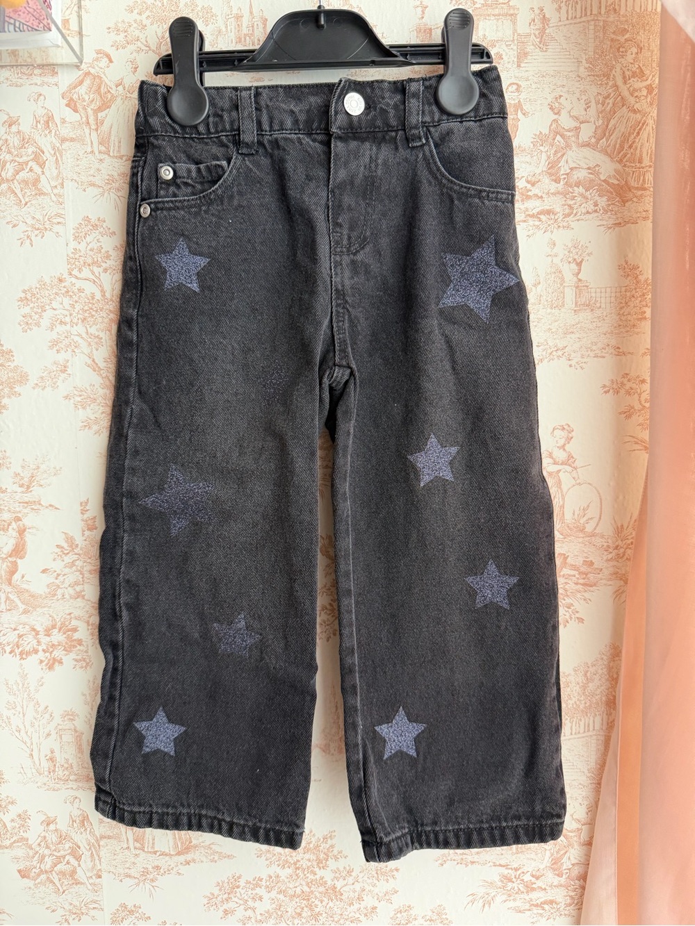 Zara Kids Black Star-Print Jeans
